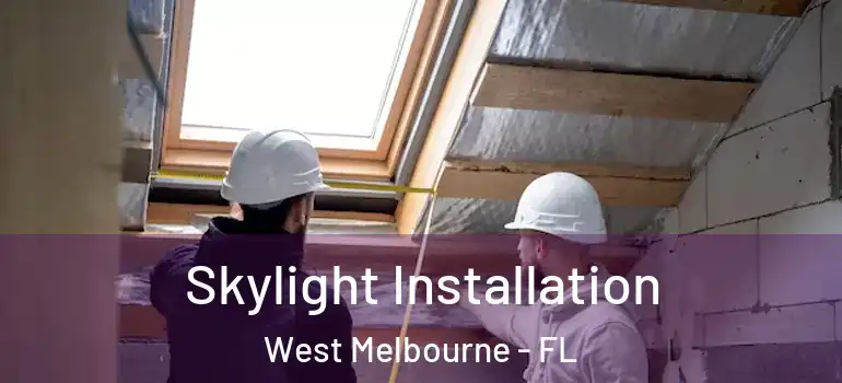  Skylight Installation West Melbourne - FL